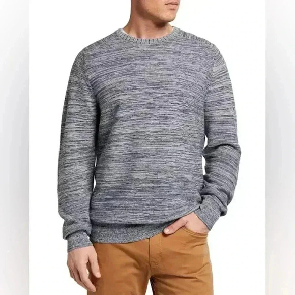 Peter Millar Men’s Crown Cool Crewneck Merino Wool Sweater Size Medium Navy - Picture 1 of 10